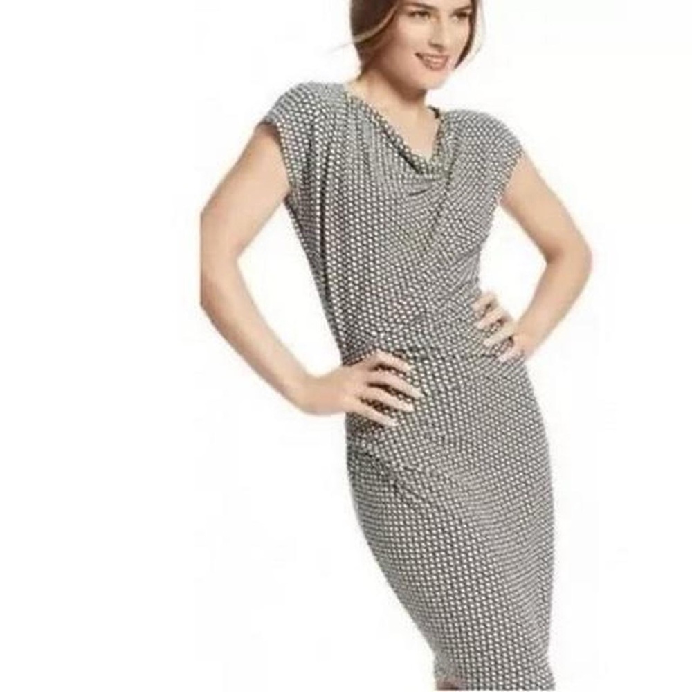 Cabi Elegant Black and White Dress size medium
